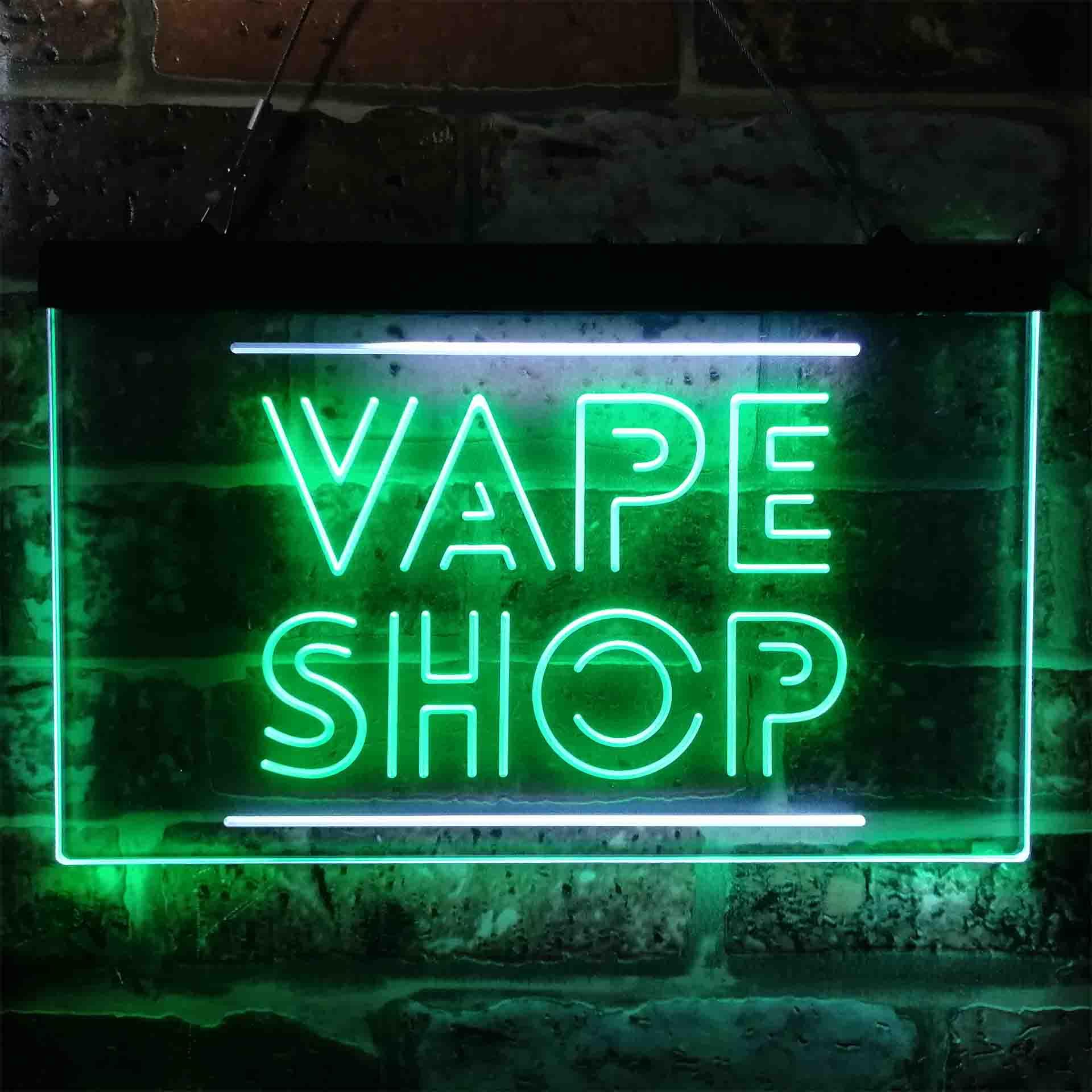 Vaping Shop - VAPE SHOP デュアルカラー LED ネオンサイン st6-i3882