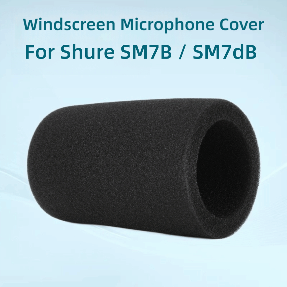Shure Mic Sm7B - 1個入り、交換用マイクウィンドスクリーンカバー、起毛スポンジフォーム製、防風ポップフィルターカバー、Shure SM7B/SM7dB用マイクカバー。
