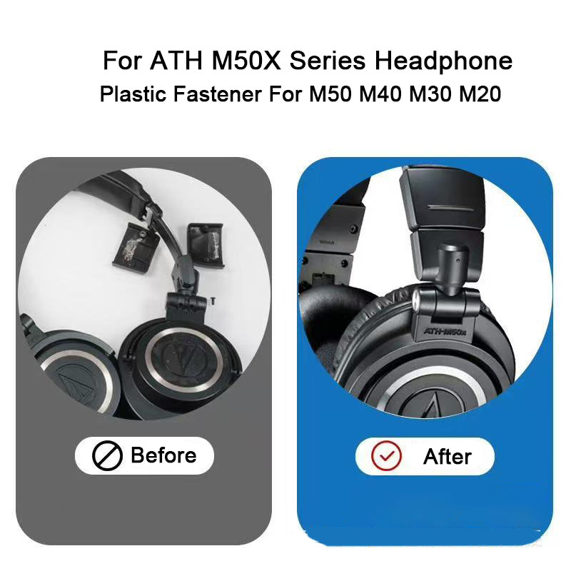 Audio Technica Headphone Ath-M50X - オーディオテクニカ ATH M50X、M40X、M30X、M20X ヘッドフォン用の新しい交換用ヘッドバンド プラスチック ファスナー