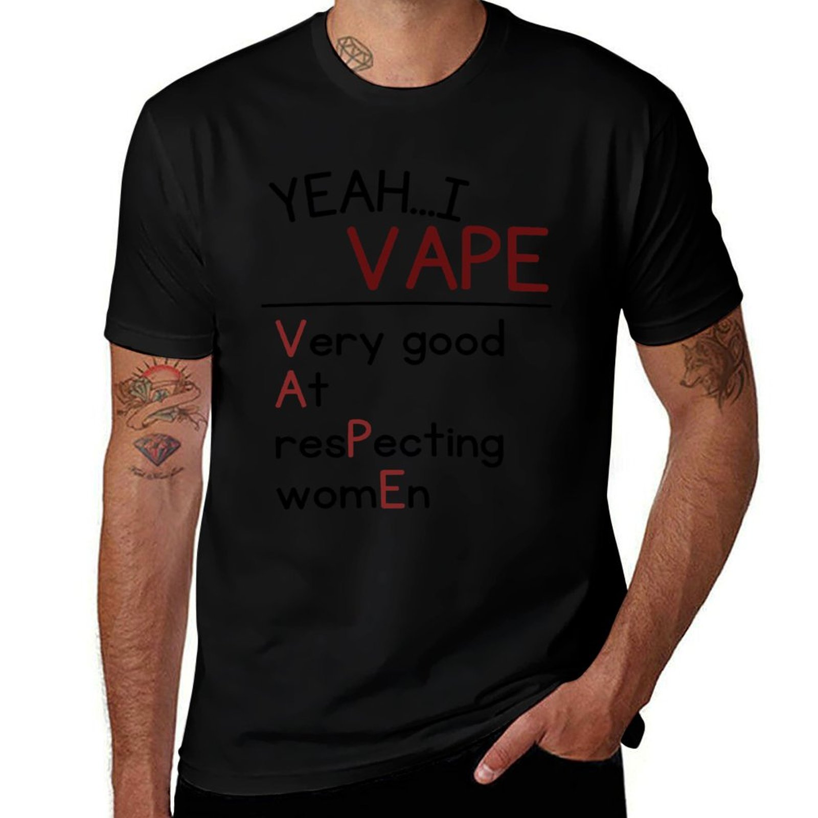 はい、私は女性を尊重することにとても得意です Tシャツ ベー - Vaping Goods のレビューと価格