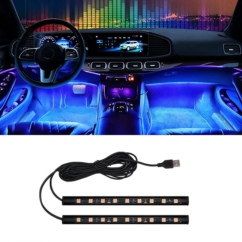 車のネオンライトフットライト LED インテリア装飾バックラ - Vape Decoration のレビューと価格