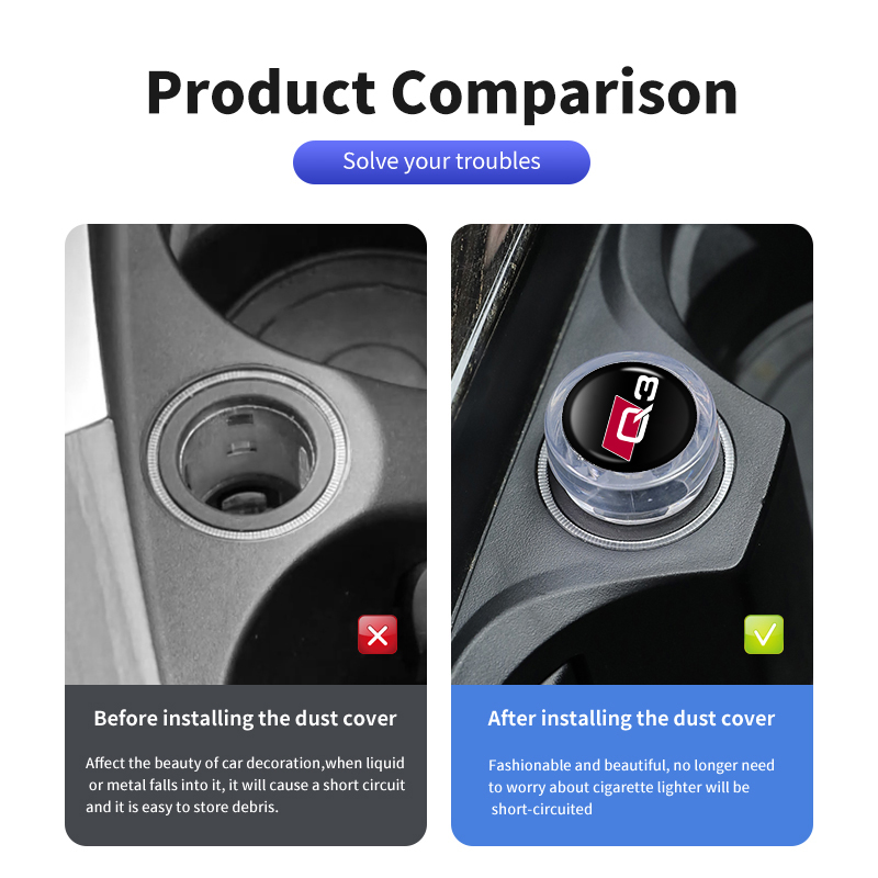 アウディ車用シガーライターダストカバー防塵装飾キャップ Q2 - Vape Decoration のレビューと価格