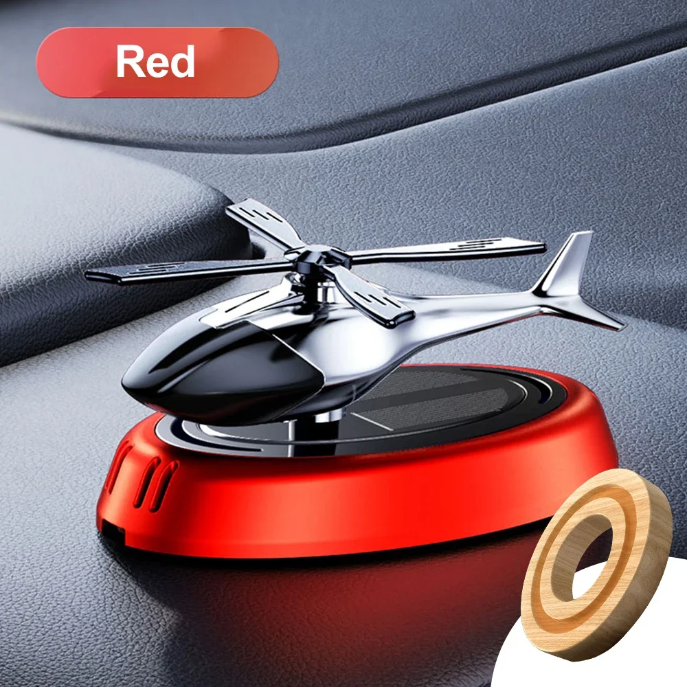 車載ソーラーヘリコプター装飾合金プロペラ回転式自動芳香剤ディ - Vape Decoration のレビューと価格