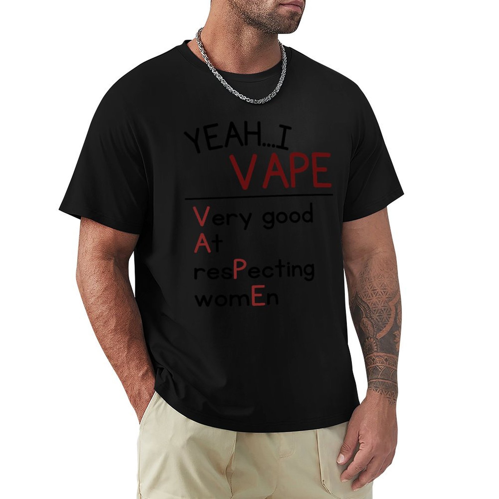 そう、私は女性を尊重するのが得意です Tシャツ 通気性のある - Vaping Goods のレビューと価格